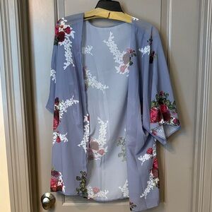 Floral Sheer Kimono Cardigan